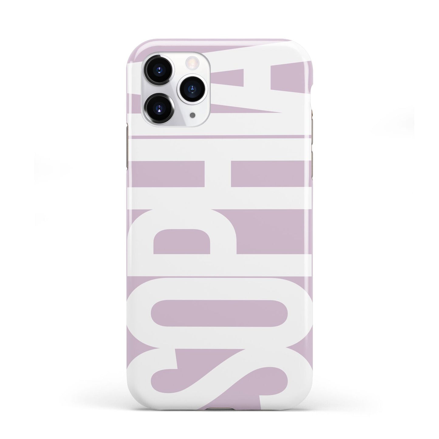 Dusty Pink with Bold White Text iPhone 11 Pro 3D Tough Case