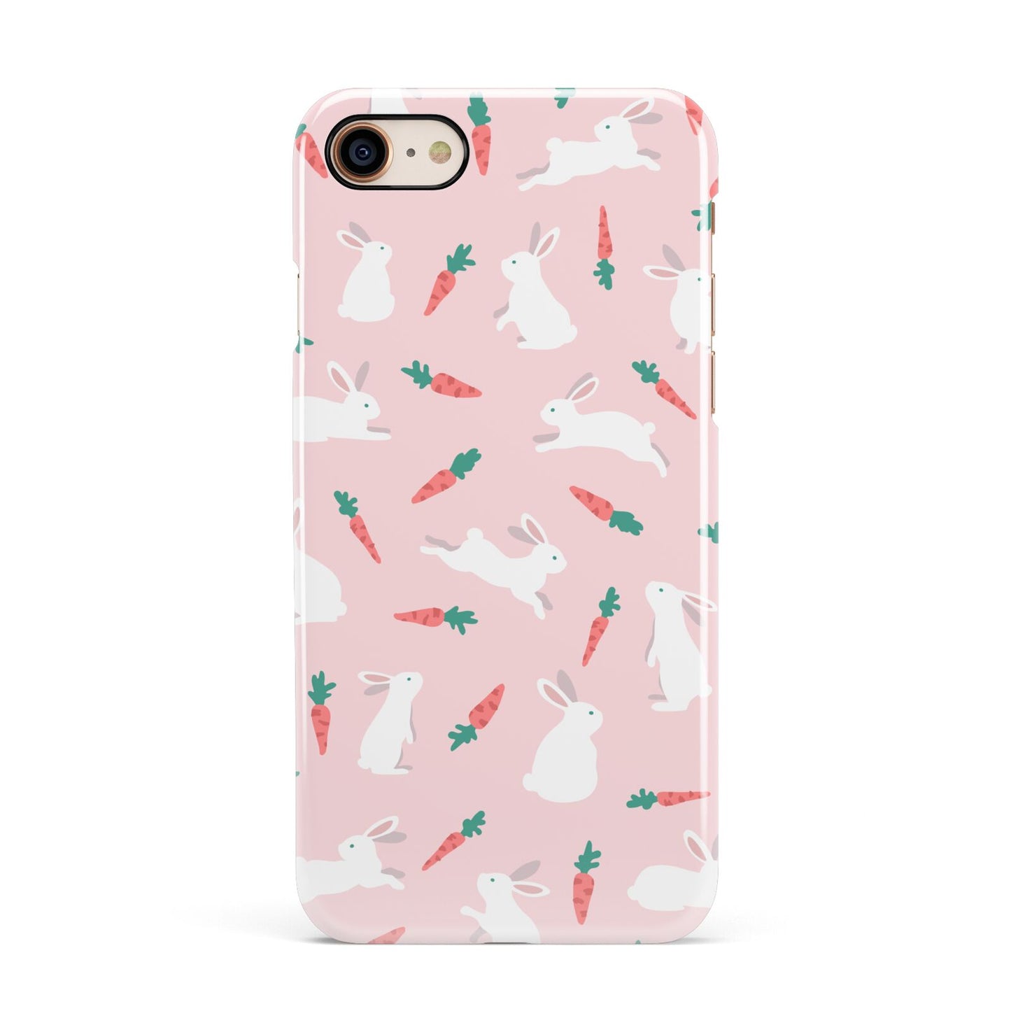 Easter Bunny And Carrot Apple iPhone 7 8 3D Snap Case