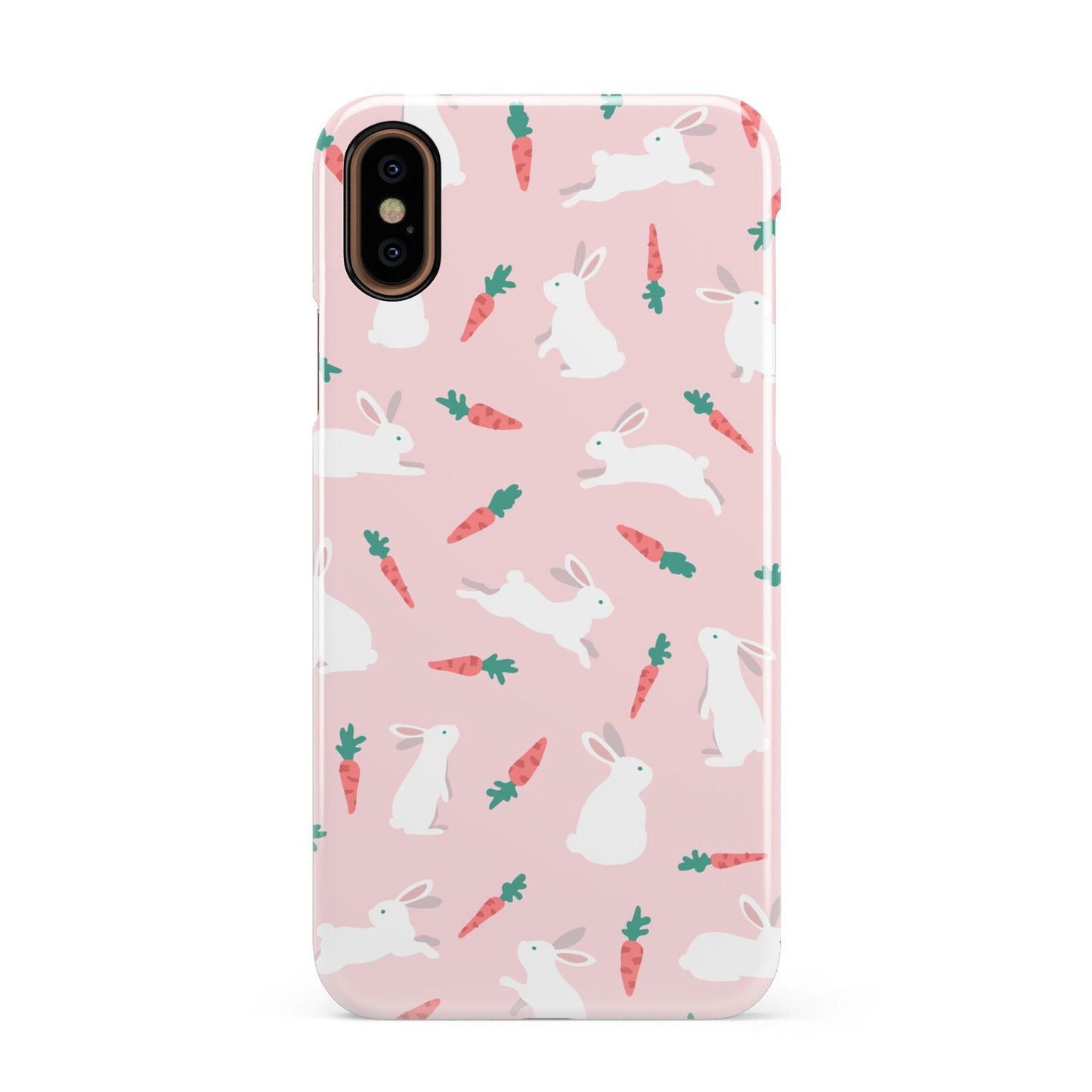 Easter Bunny And Carrot Apple iPhone XS 3D Snap Case