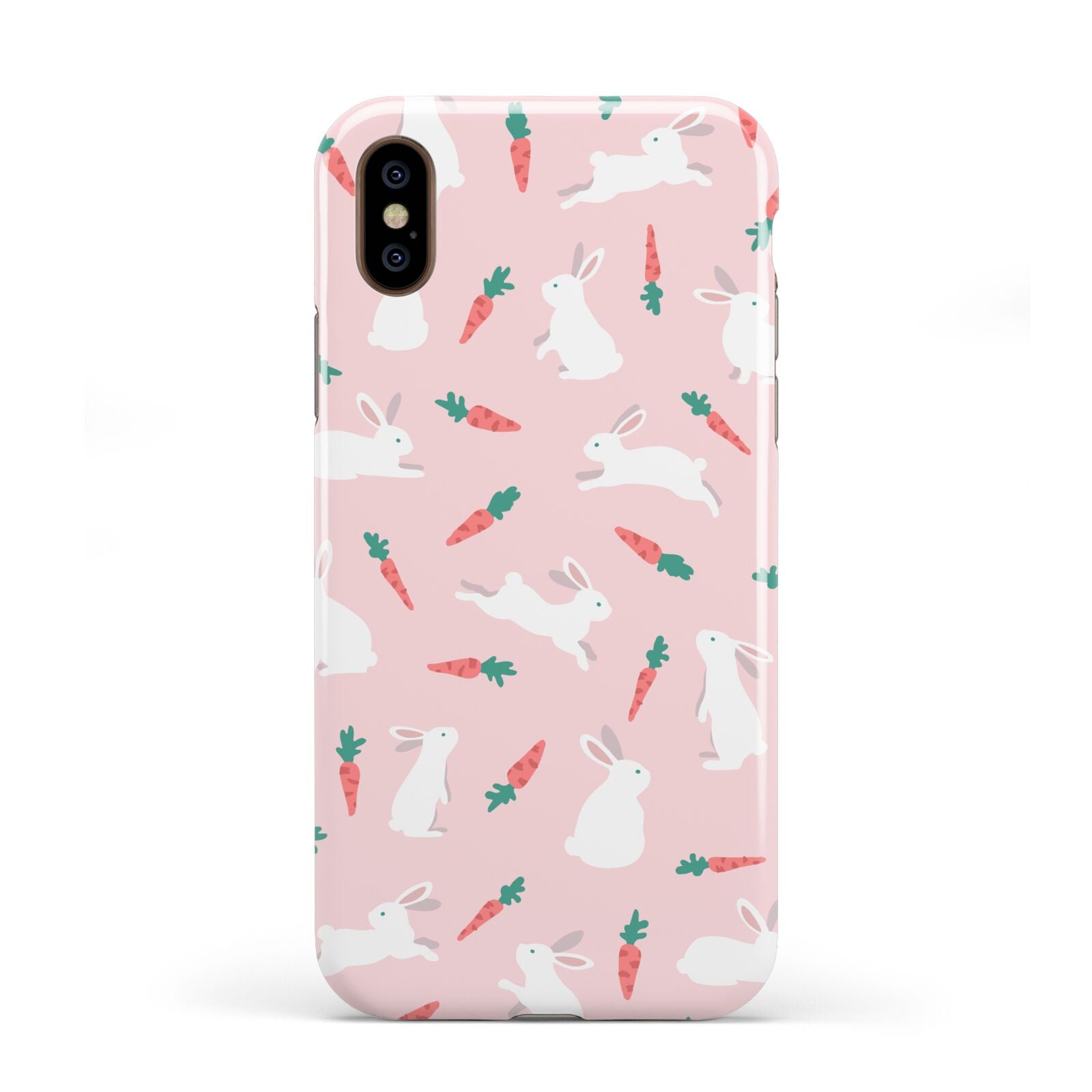 Easter Bunny And Carrot Apple iPhone XS 3D Tough
