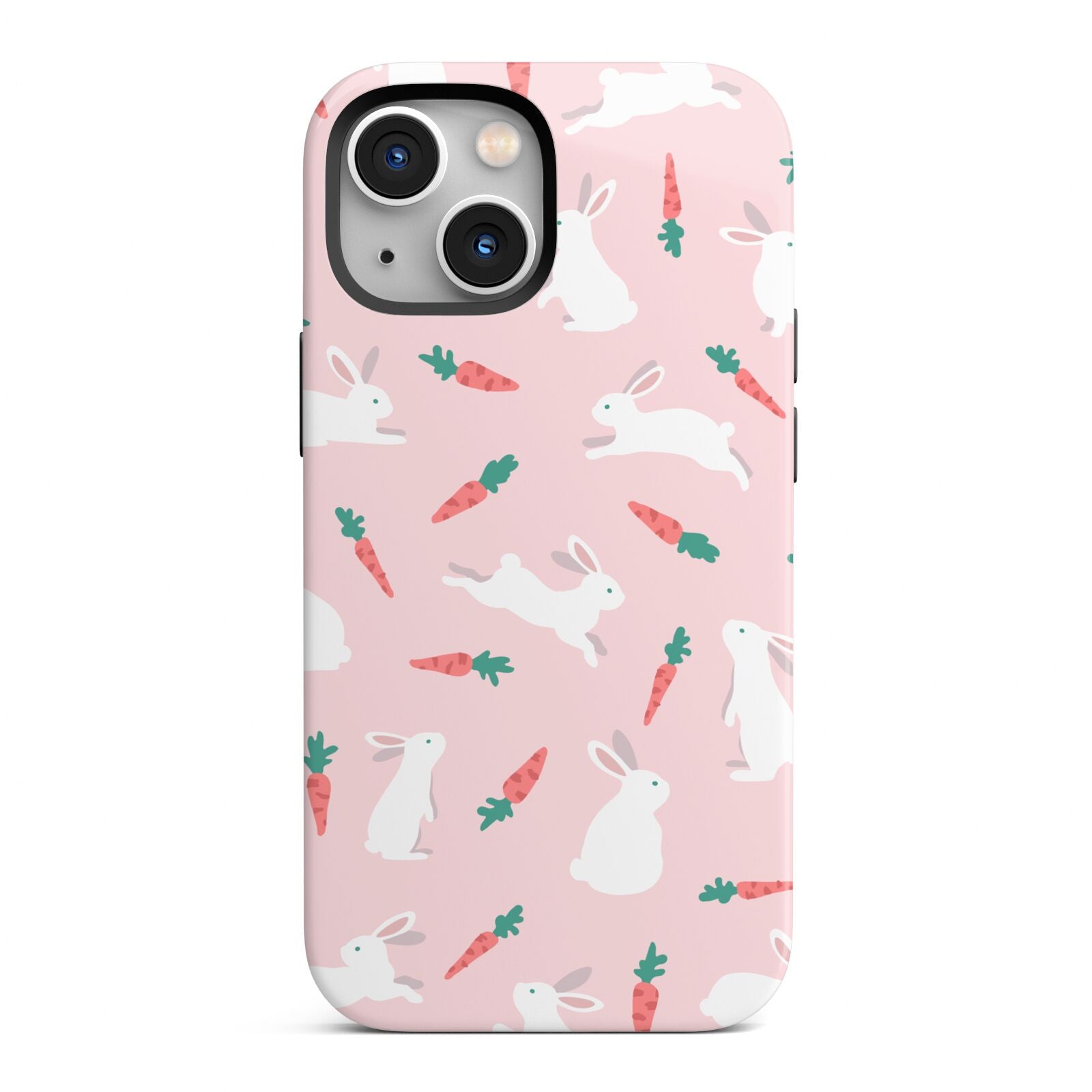 Easter Bunny And Carrot iPhone 13 Mini Full Wrap 3D Tough Case