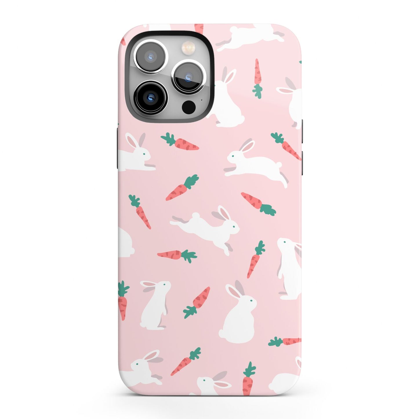 Easter Bunny And Carrot iPhone 13 Pro Max Full Wrap 3D Tough Case