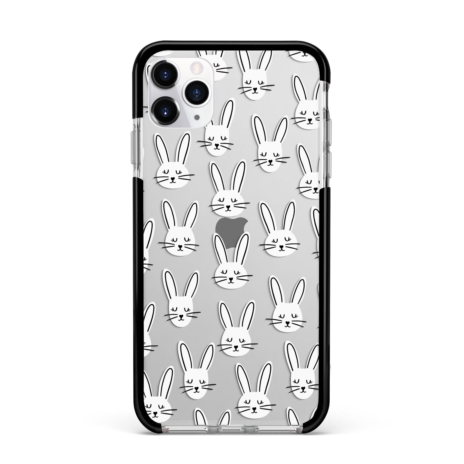 Easter Bunny Apple iPhone 11 Pro Max in Silver with Black Impact Case