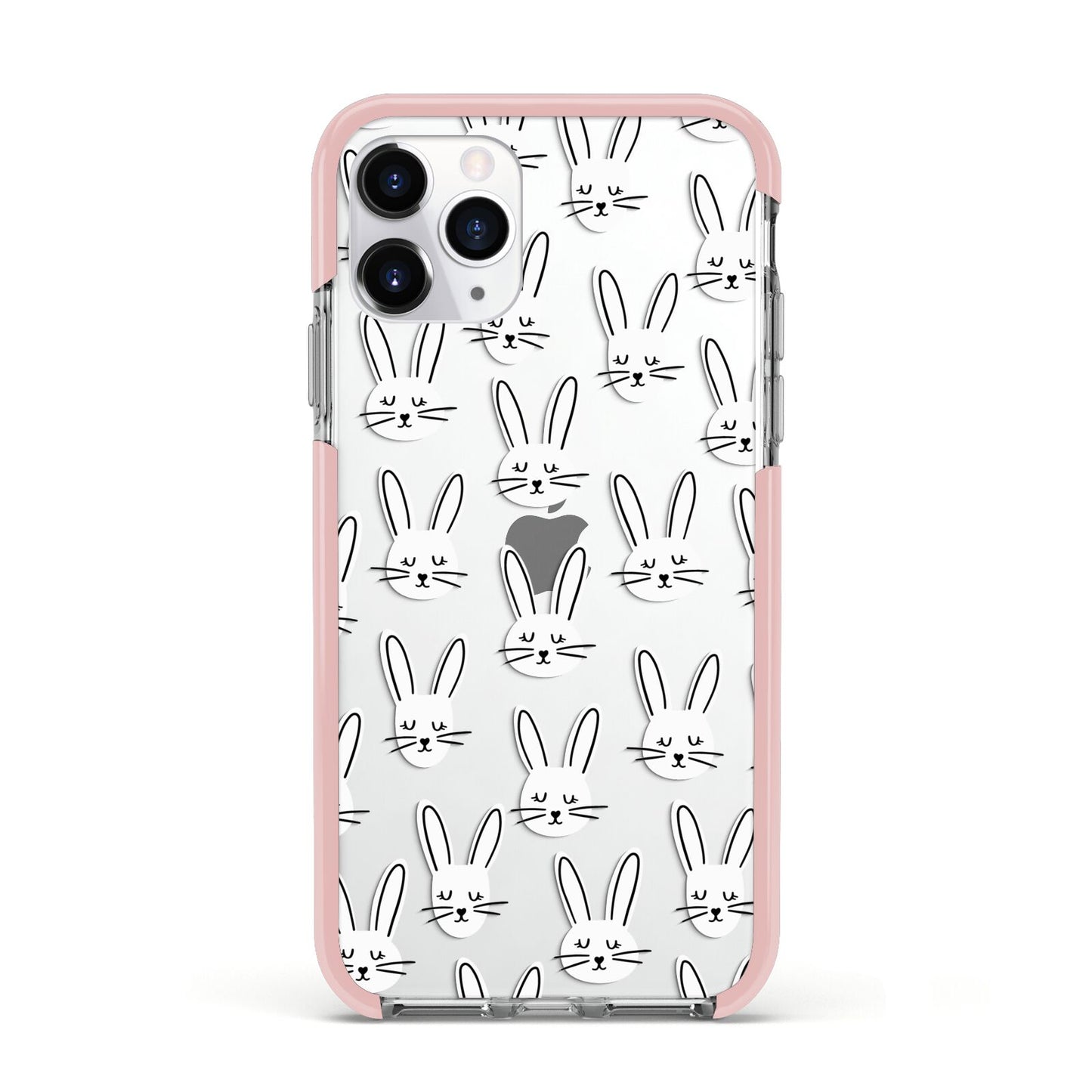 Easter Bunny Apple iPhone 11 Pro in Silver with Pink Impact Case