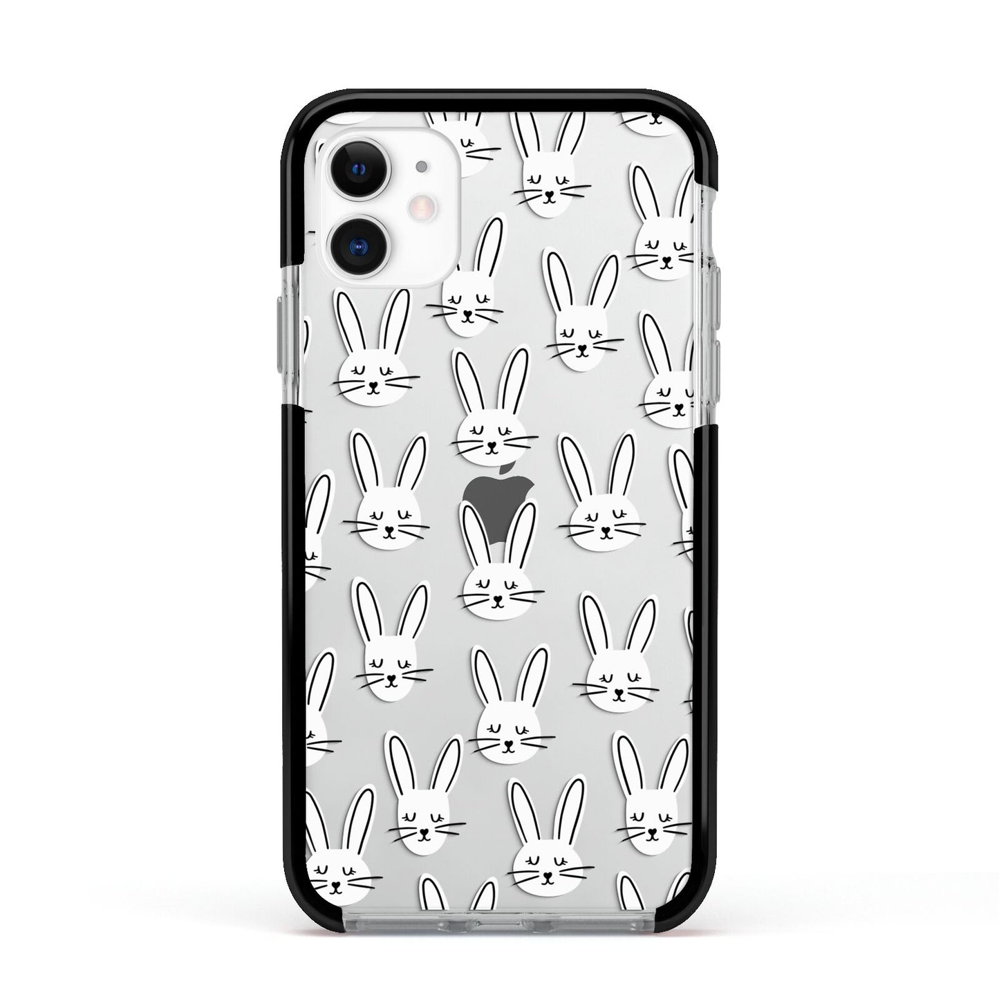 Easter Bunny Apple iPhone 11 in White with Black Impact Case