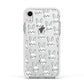 Easter Bunny Apple iPhone XR Impact Case White Edge on Silver Phone