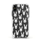 Easter Bunny Apple iPhone Xs Impact Case White Edge on Black Phone
