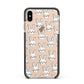 Easter Bunny Apple iPhone Xs Max Impact Case Black Edge on Gold Phone