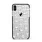 Easter Bunny Apple iPhone Xs Max Impact Case Black Edge on Silver Phone