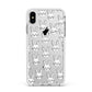 Easter Bunny Apple iPhone Xs Max Impact Case White Edge on Silver Phone