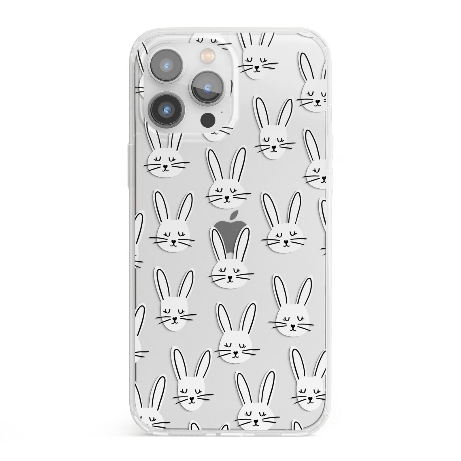 Easter Bunny iPhone 13 Pro Max Clear Bumper Case