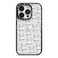 Easter Bunny iPhone 14 Pro Black Impact Case on Silver phone