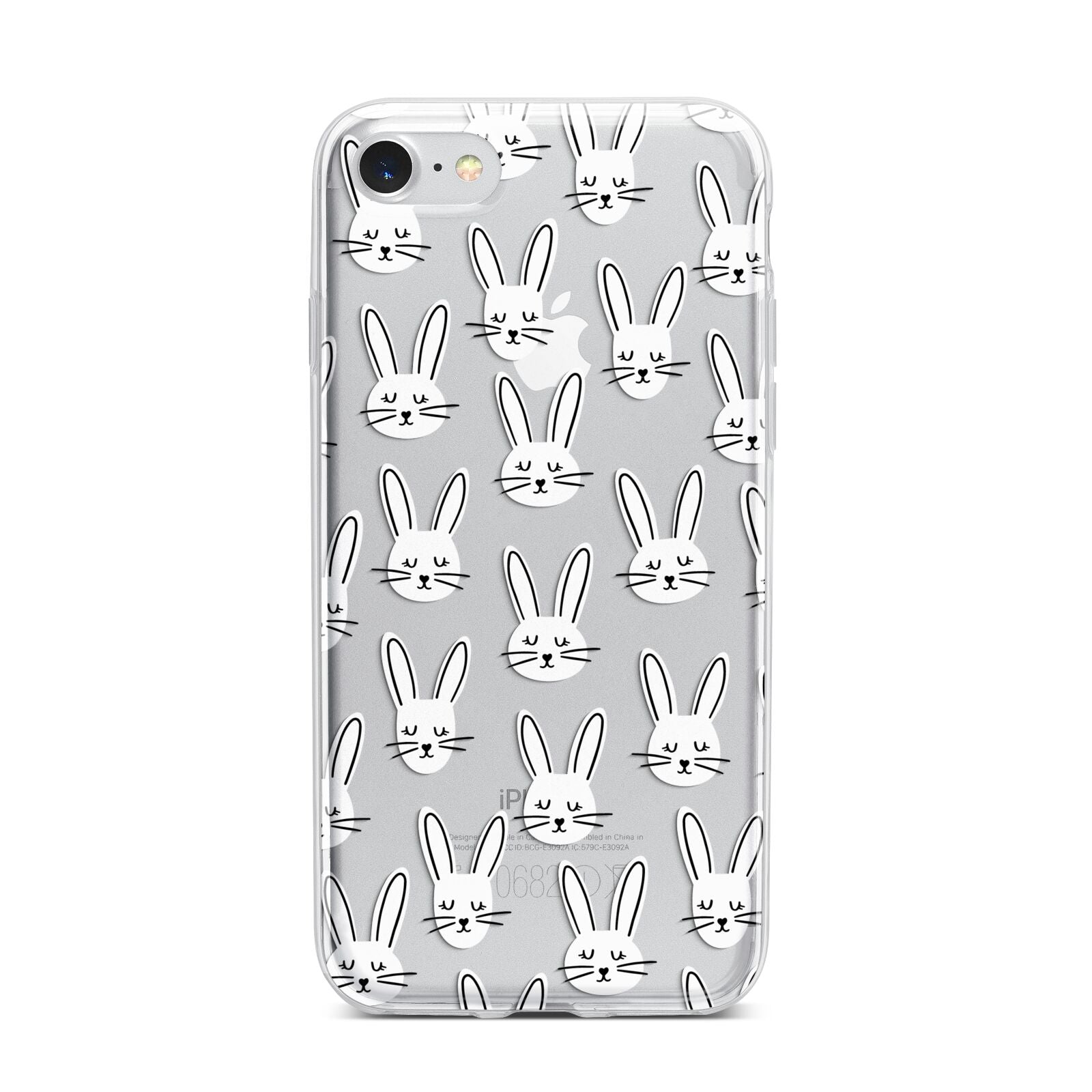 Easter Bunny iPhone 7 Bumper Case on Silver iPhone