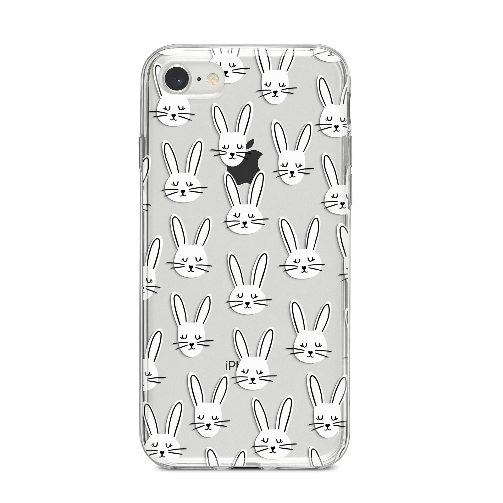 Easter Bunny iPhone 8 Bumper Case on Silver iPhone
