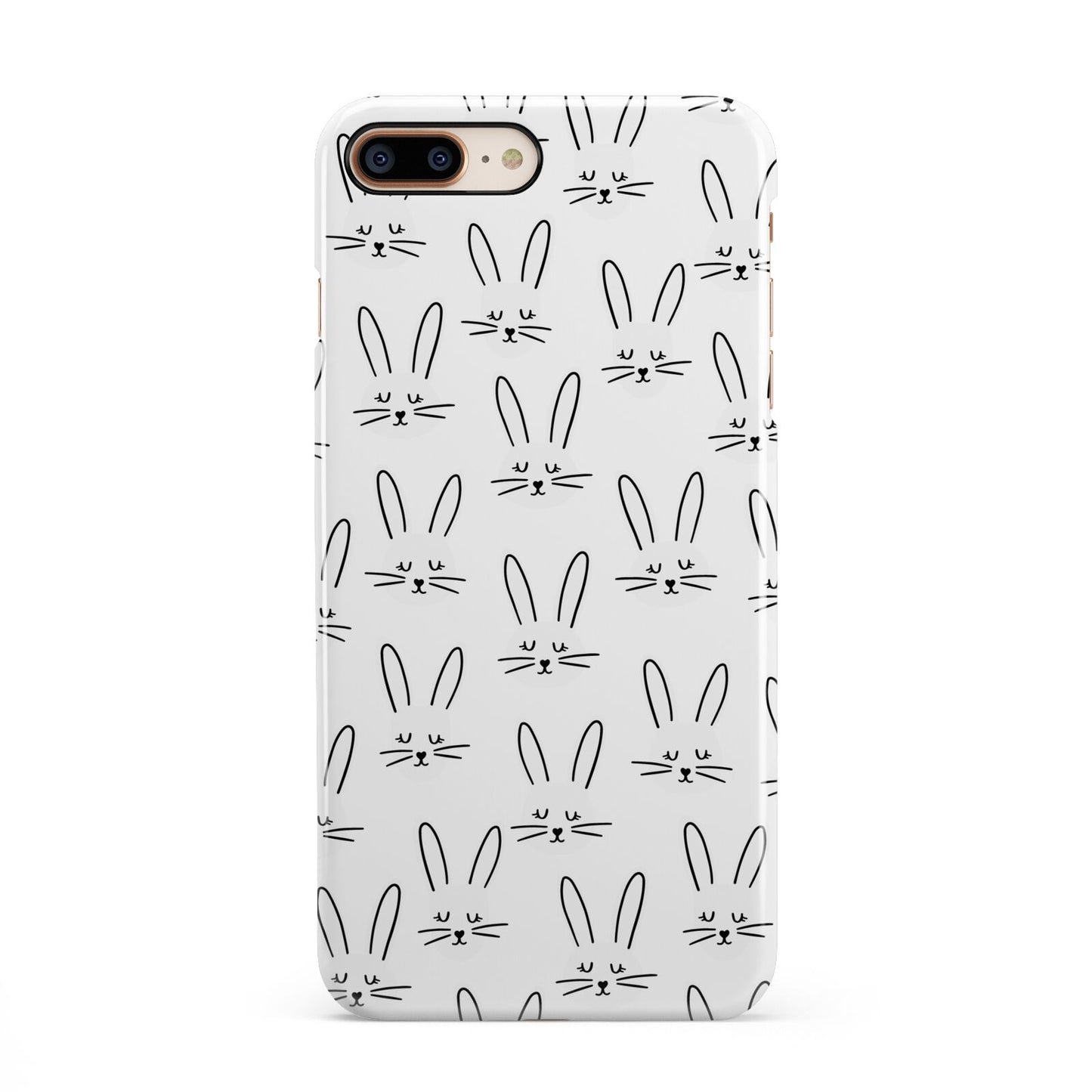 Easter Bunny iPhone 8 Plus 3D Snap Case on Gold Phone