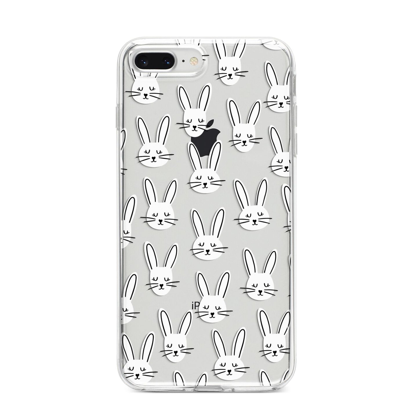 Easter Bunny iPhone 8 Plus Bumper Case on Silver iPhone