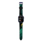 Emerald Green Apple Watch Strap Size 38mm with Blue Hardware