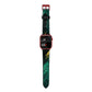Emerald Green Apple Watch Strap Size 38mm with Red Hardware