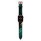 Emerald Green Apple Watch Strap with Red Hardware