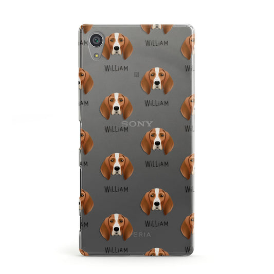English Coonhound Icon with Name Sony Xperia Case