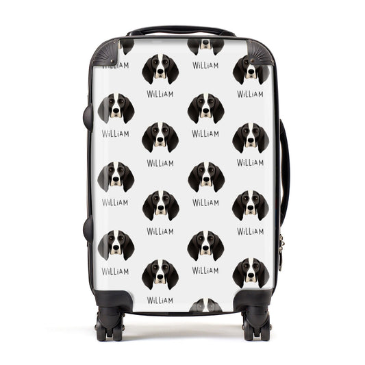 English Coonhound Icon with Name Suitcase
