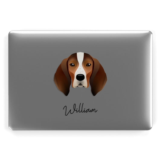 English Coonhound Personalised Apple MacBook Case