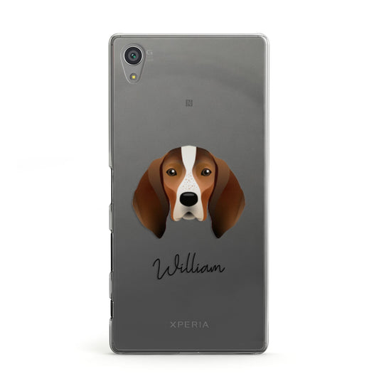 English Coonhound Personalised Sony Xperia Case