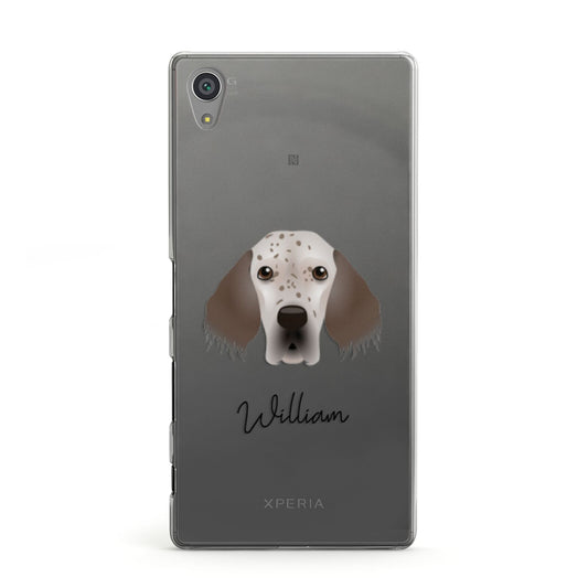 English Setter Personalised Sony Xperia Case