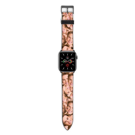 Face Apple Watch Strap with Space Grey Hardware