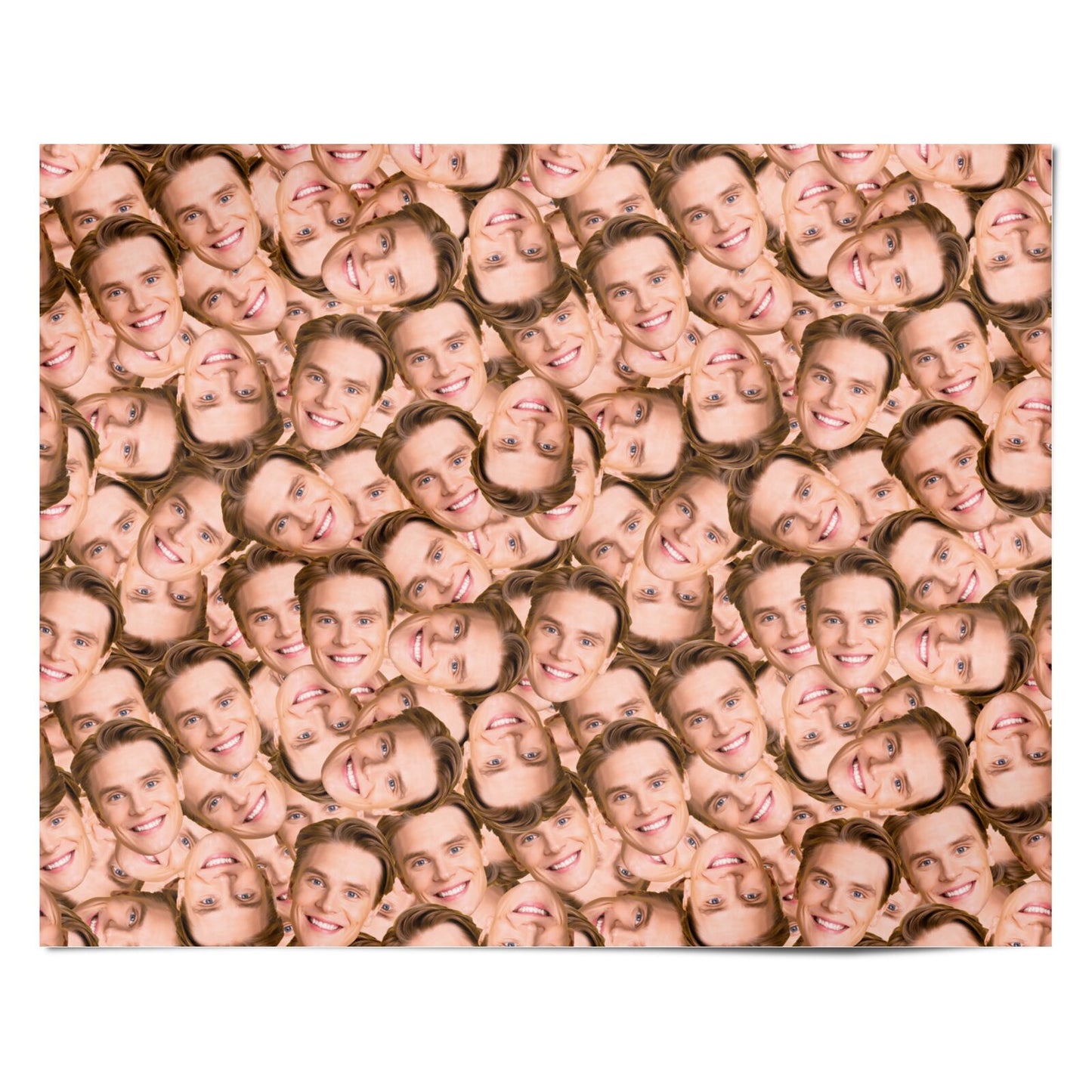 Face Personalised Wrapping Paper Alternative