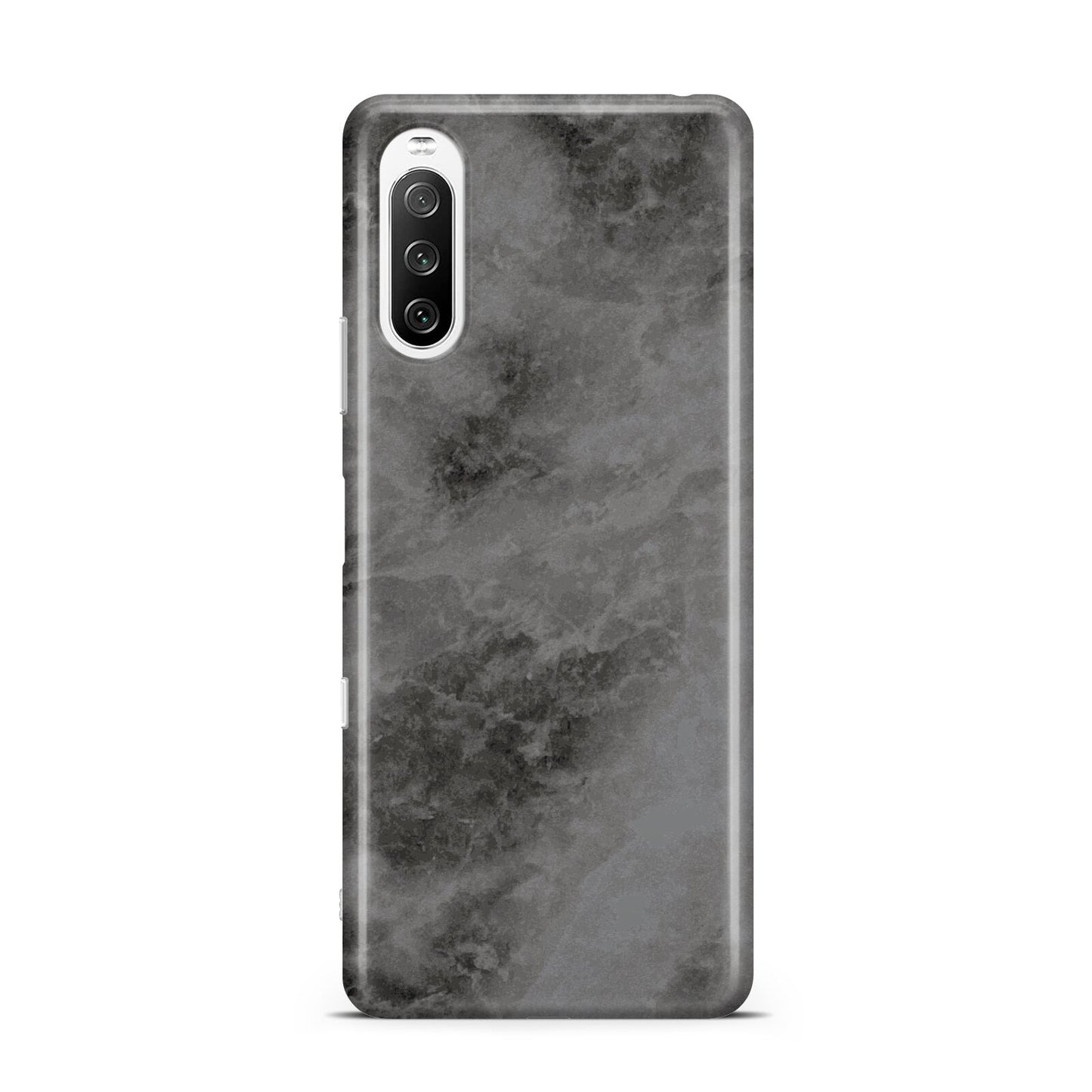 Faux Marble Grey Black Sony Xperia 10 III Case