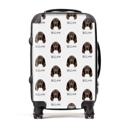 Field Spaniel Icon with Name Suitcase