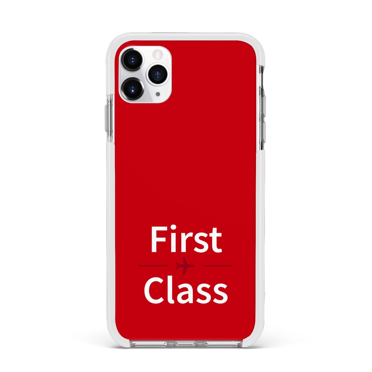 First Class Apple iPhone 11 Pro Max in Silver with White Impact Case