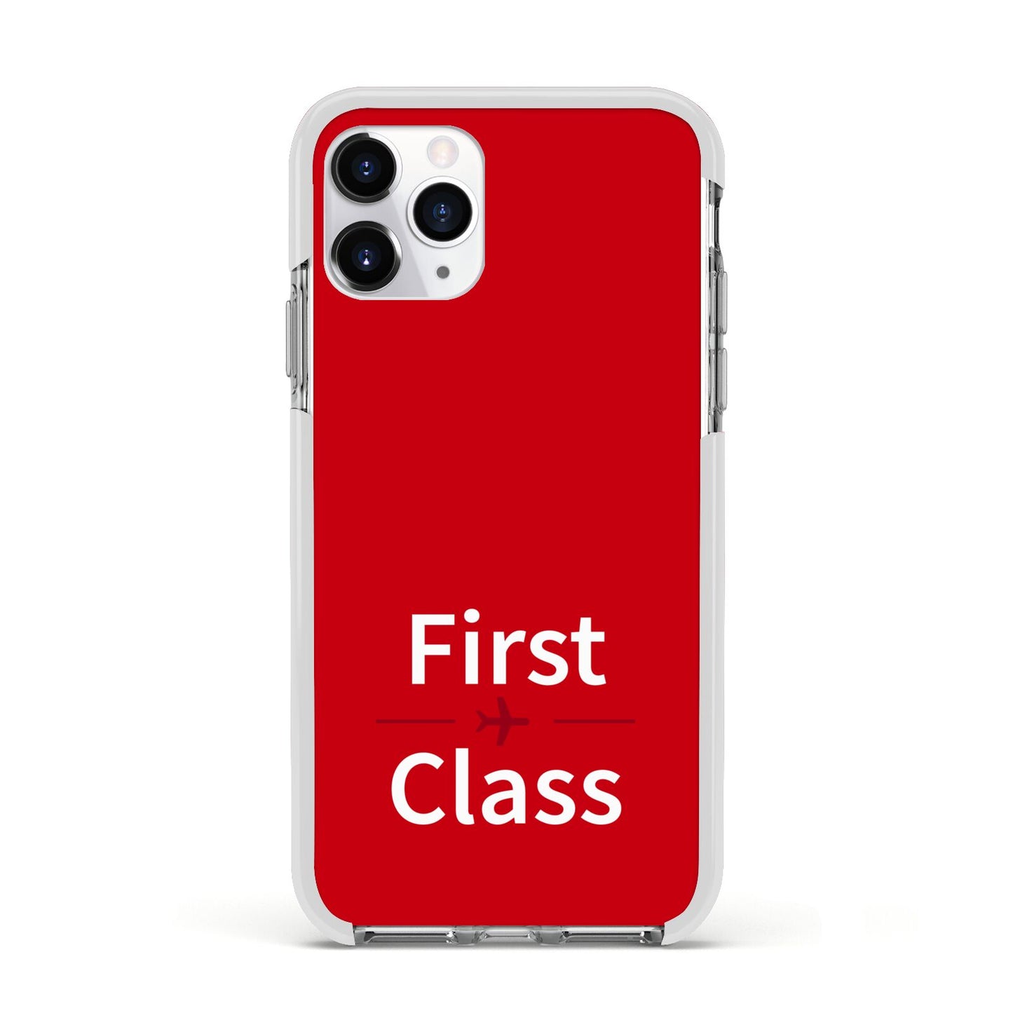 First Class Apple iPhone 11 Pro in Silver with White Impact Case