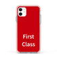 First Class Apple iPhone 11 in White with Pink Impact Case