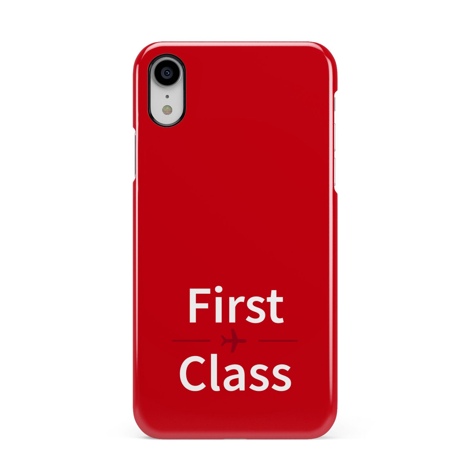 First Class Apple iPhone XR White 3D Snap Case