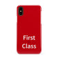 First Class Apple iPhone XS 3D Snap Case