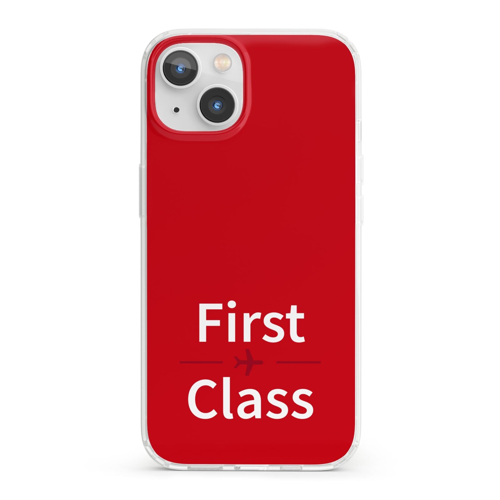 First Class iPhone 13 Clear Bumper Case