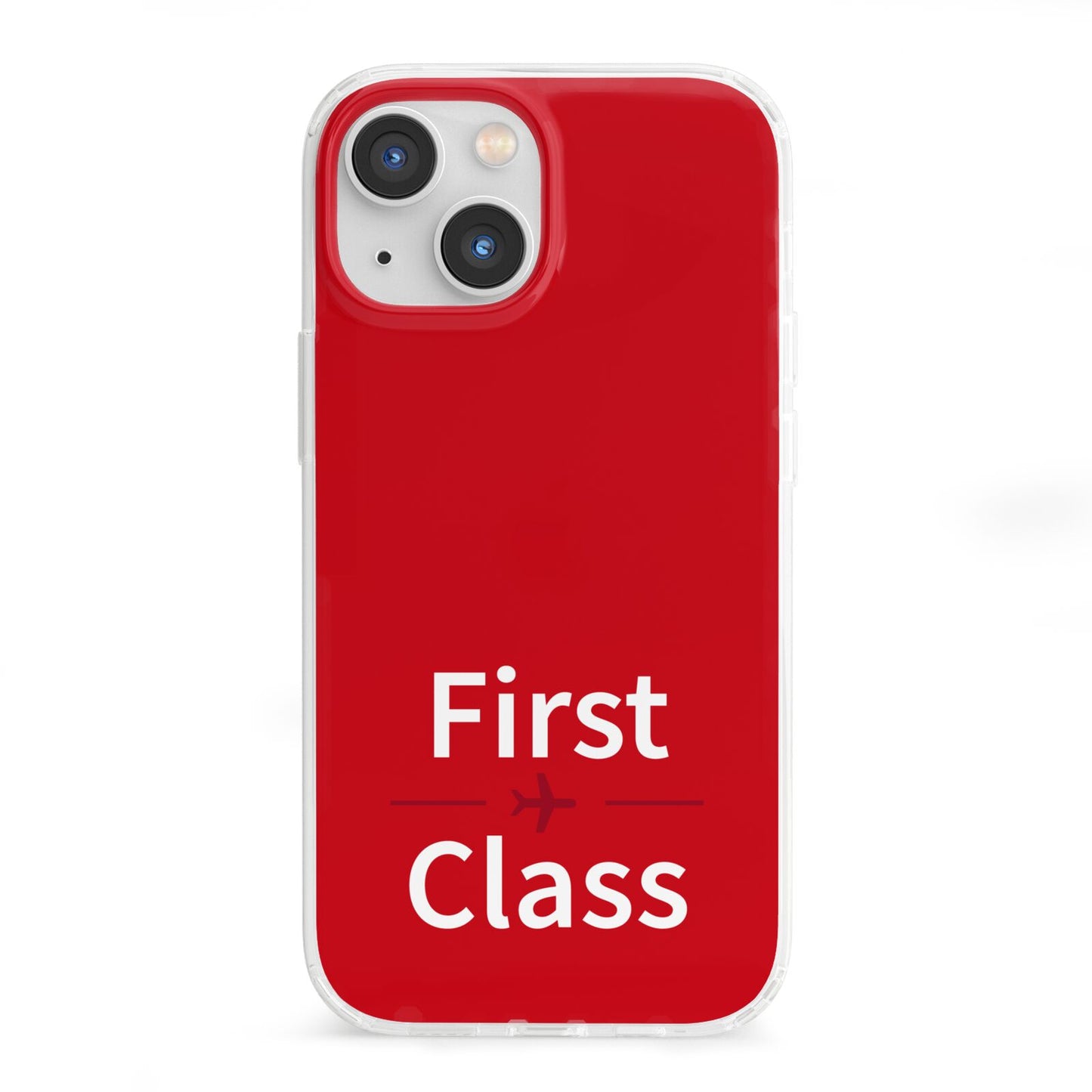 First Class iPhone 13 Mini Clear Bumper Case