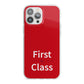 First Class iPhone 13 Pro Max TPU Impact Case with White Edges