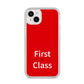 First Class iPhone 14 Plus Clear Tough Case Starlight