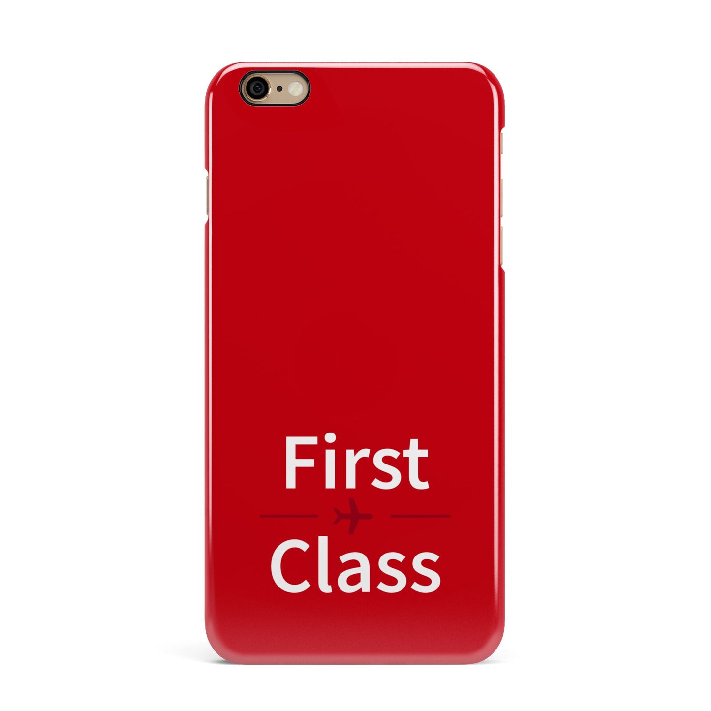 First Class iPhone 6 Plus 3D Snap Case on Gold Phone
