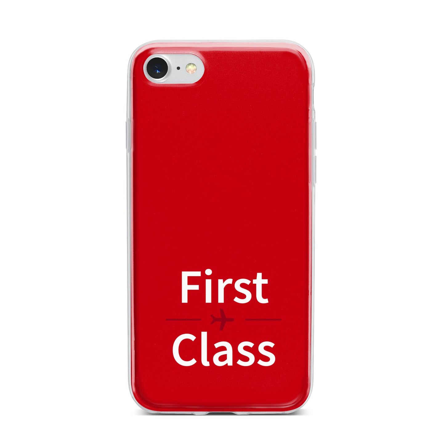First Class iPhone 7 Bumper Case on Silver iPhone