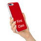 First Class iPhone 7 Plus Bumper Case on Silver iPhone Alternative Image