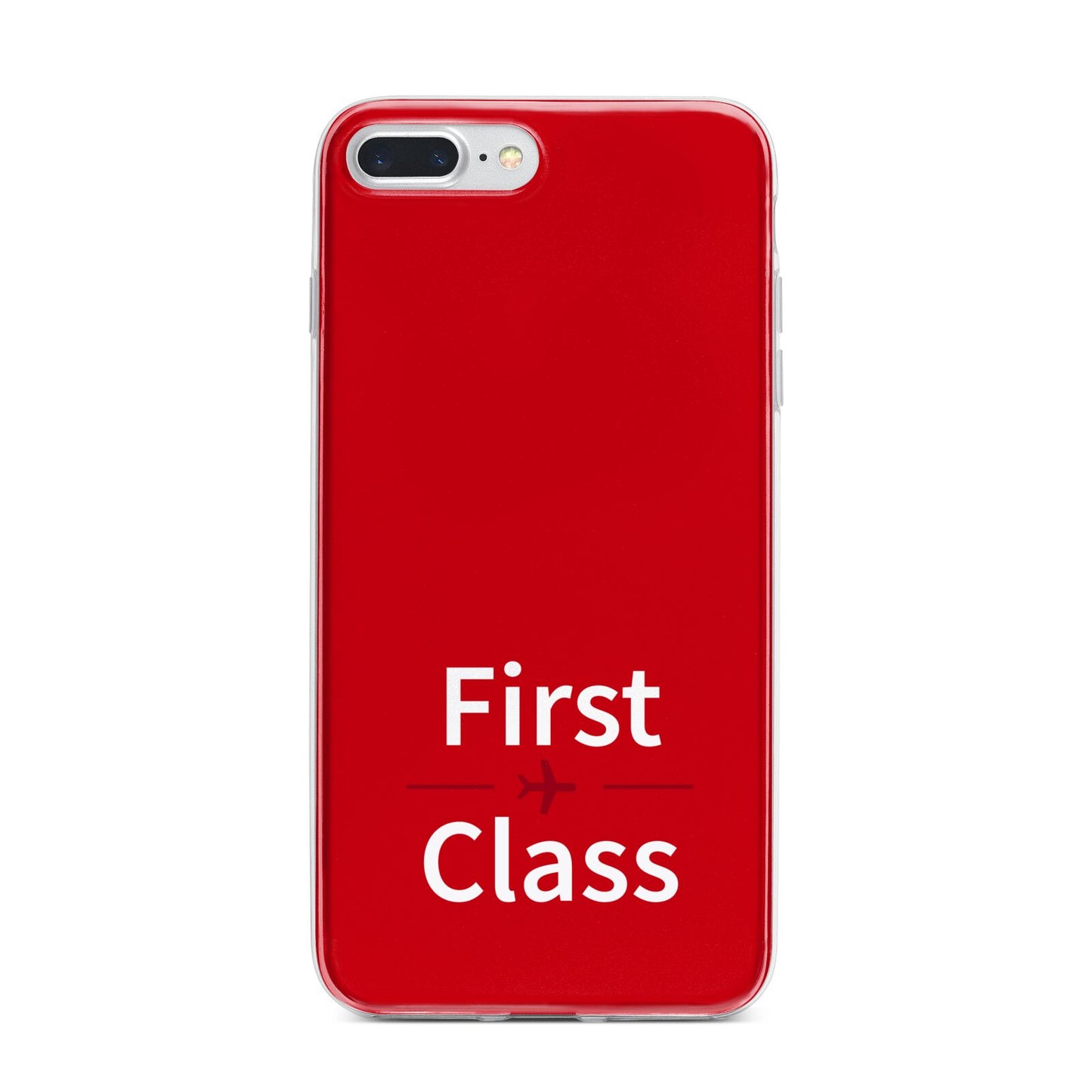 First Class iPhone 7 Plus Bumper Case on Silver iPhone