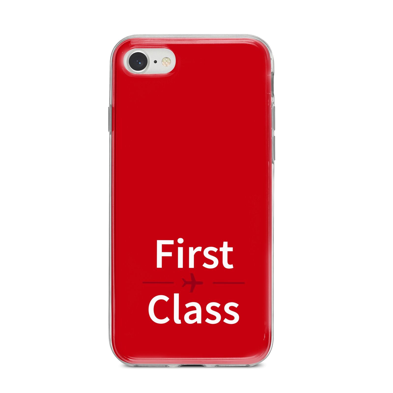 First Class iPhone 8 Bumper Case on Silver iPhone