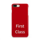 First Class iPhone 8 Plus 3D Snap Case on Gold Phone