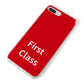 First Class iPhone 8 Plus Bumper Case on Silver iPhone Alternative Image