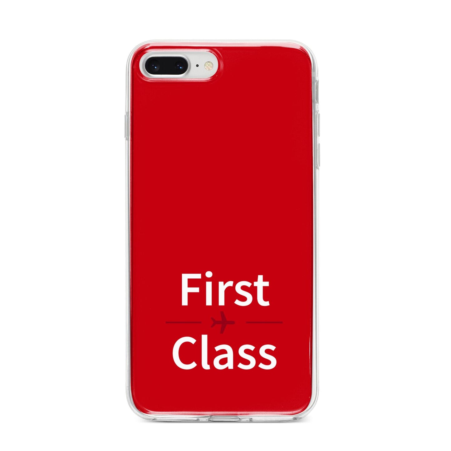 First Class iPhone 8 Plus Bumper Case on Silver iPhone