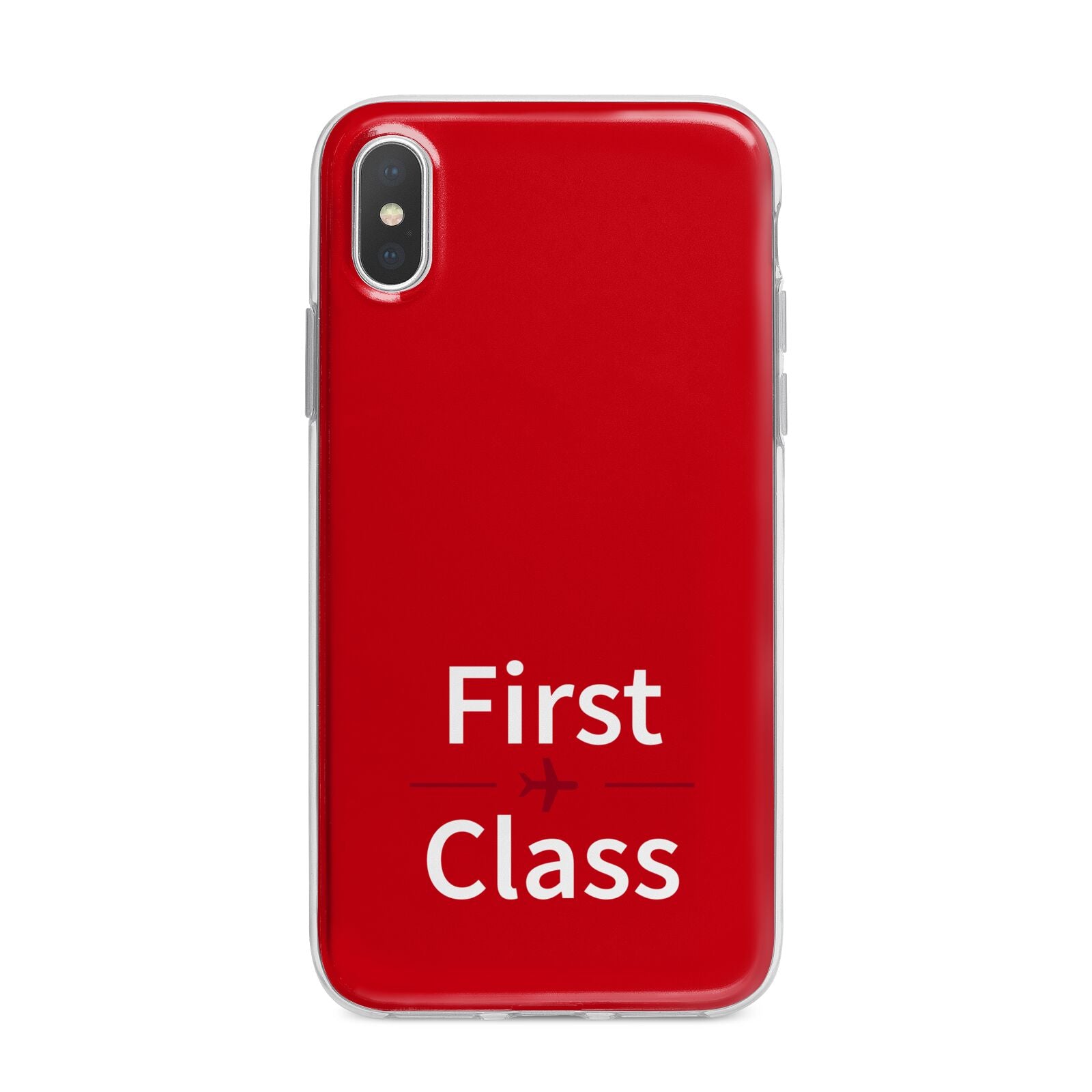 First Class iPhone X Bumper Case on Silver iPhone Alternative Image 1